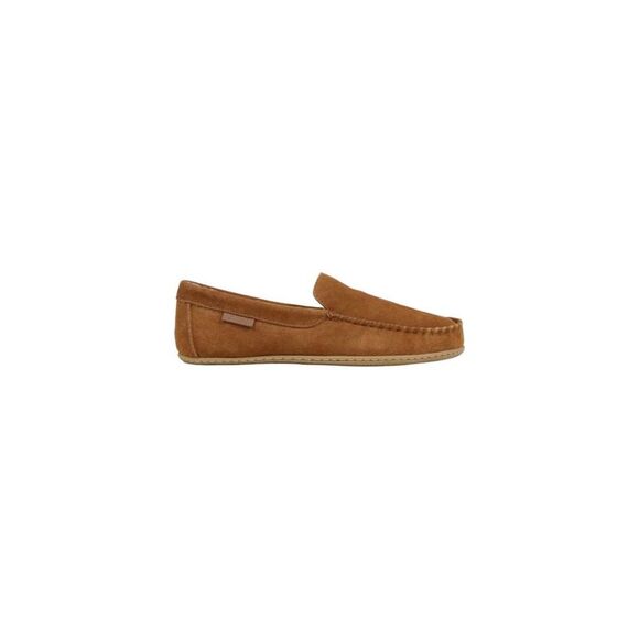 Ralph Lauren Brown Suede Leather Men\'s Slippers